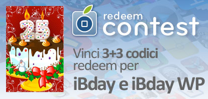 CONTEST: vinci 3+3 codici redeem per iBday e iBday WinterParty [VINCITORI]