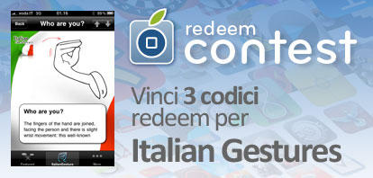 CONTEST: vinci 3 codici redeem per Italian Gestures [VINCITORI]