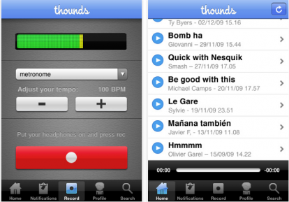 Thounds: l’applicazione per condividere le proprie creazioni musicali