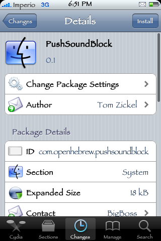 Cydia: Push Sound Block 0.1, eliminare il suono delle notifiche Push su iPhone