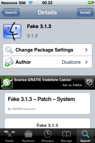 Fake 3.1.3 (Cydia): per simulare l’installazione del nuovo firmware su iPhone