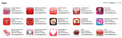 AppStore e la sezione dedicata a San Valentino