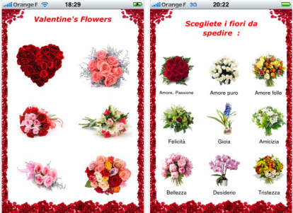 eFiori: invia i fiori tramite iPhone