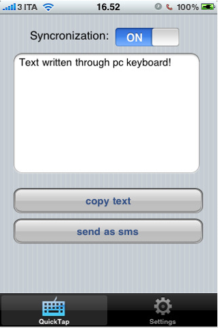 ZeroTap [GRATIS]: scrivi sul computer e importa il testo su iPhone