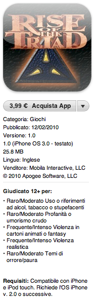 Rise of Triad disponibile su AppStore