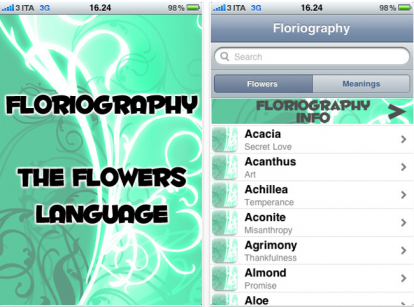 Floriography: il linguaggio dei fiori su iPhone