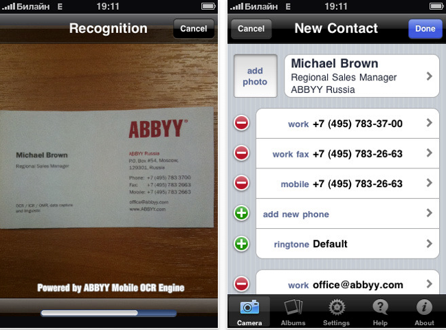 abbyy business card reader for apple abbyy business card reader for apple