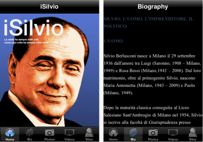 iSilvio: un’altra applicazione dedicata a Silvio Berlusconi