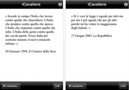 iCavaliere: le citazioni di Berlusconi su AppStore