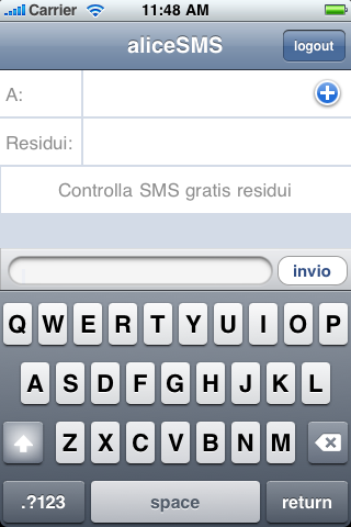 AliceSMS (Cydia): invia 10 SMS al giorno verso i numeri italiani