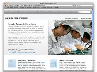 Apple dedica una pagina ai lavoratori delle fabbriche cinesi
