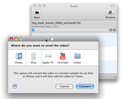 Evom, convertitore video per iPhone (solo per MAC)