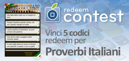 CONTEST: vinci 5 codici redeem per Proverbi Italiani [VINCITORI]