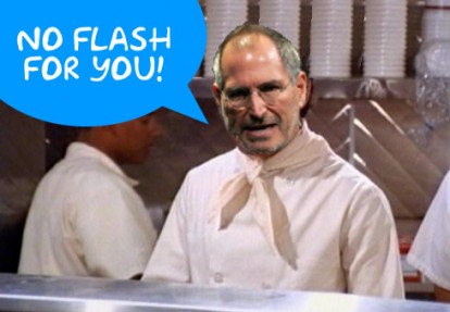 Steve Jobs e le accuse a Flash Player
