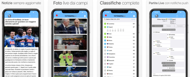 TuttoNapoli: l’applicazione interamente dedicata al Napoli ora su AppStore