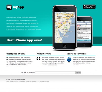 AppsTemplates: crea siti web dedicati alle tue applicazioni iPhone