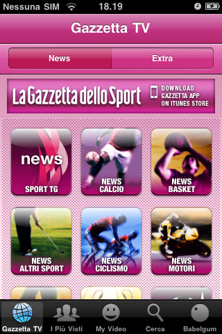 GazzettaTV: la nuova applicazione della Gazzetta dello Sport