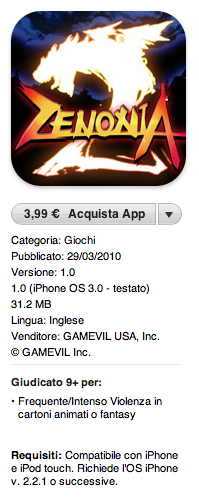 Zenonia 2: The Lost Memories su AppStore! (AGGIORNATO)