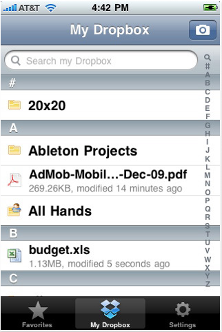 Dropbox: importante update disponibile su AppStore