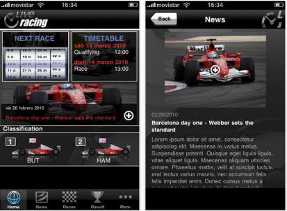 Formula 1 Live Racing 2010: tutta la F1, gratis su AppStore