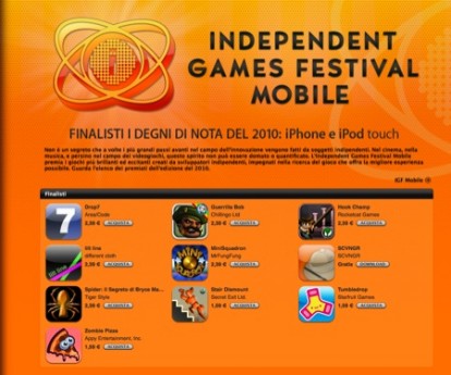 Apple dedica una sezione ai giochi finalisti dell’ IGF Mobile Award