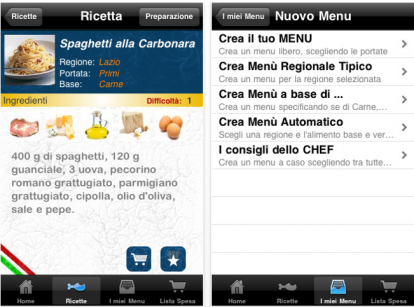 Le Grandi Ricette Italiane arrivano su iPhone