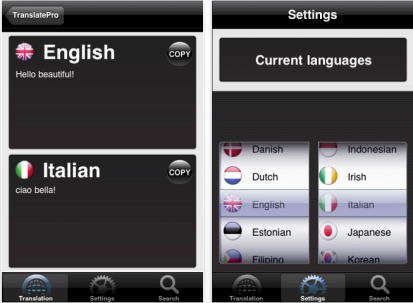 Traduttore Professionista, gratis su AppStore