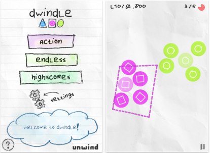 Dwindle: un nuovo puzzle game per iPhone