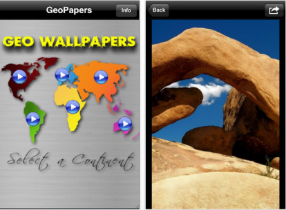 GeoPapers Pro: le immagini dal mondo su iPhone