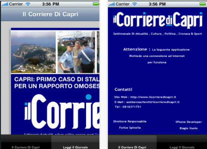 Il Corriere di Capri, gratis su AppStore
