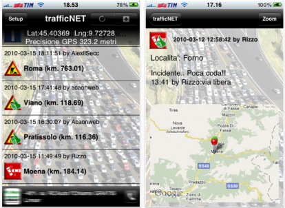 trafficNet: il social network per il monitoraggio del traffico arriva su AppStore