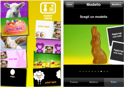 Easter C@rds: invia le cartoline pasquali tramite iPhone