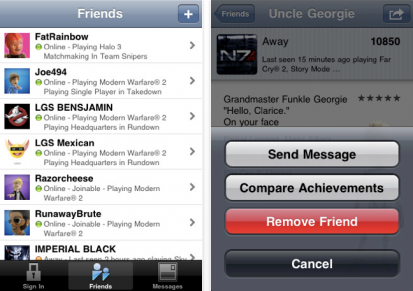 Friendz: gli amici Xbox LIve su iPhone