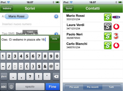 Skebby 2.3 disponibile su AppStore con integrazione Facebook e Twitter!
