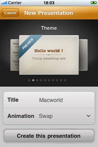 Keypoint, un’ottima applicazione per creare, condividere e visualizzare presentazioni su iPhone