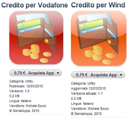 Aggiornamento: Credito per Vodafone e Credito per Wind