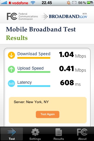 FCC Mobile Broadband Test: misura la velocità di connessione su iPhone