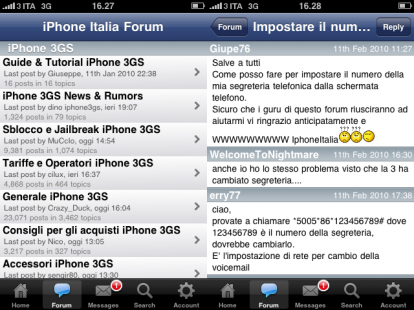 iPhoneItalia Forum compatibile con TouchBB
