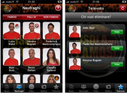 Isola dai Famosi: l’applicazione ufficiale su iPhone
