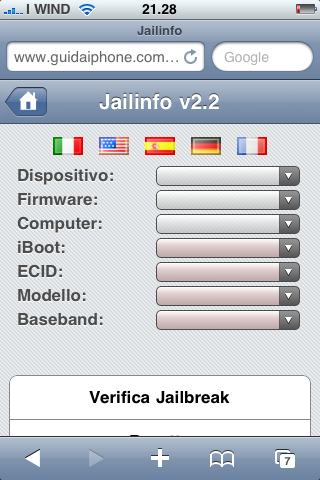Jailinfo: scopri se puoi effettuare il jailbreak direttamente dal tuo iPhone!