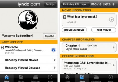 Lynda: numerosi tutorial, gratis su AppStore