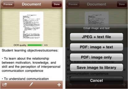 Perfect OCR: catture i documenti tramite iPhone