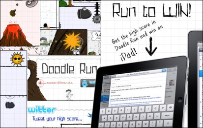 Con Doodle Run puoi vincere un iPad