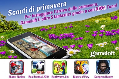 Gameloft celebra la primavera con 5 applicazioni a 0,79€