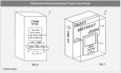 Brevetto Apple: i chioschi per personalizzare le iTunes Card