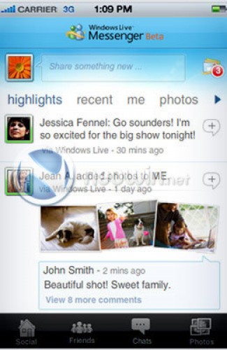 Windows Live Messenger per iPhone arriverà a giugno!