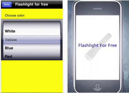 Flashlight for Free: l’iPhone come torcia elettrica