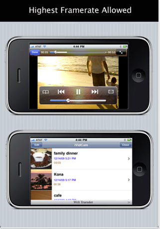 iVidCam: nuovo aggiornamento per l’applicazione che consente di registrare video su iPhone 3G e 2G