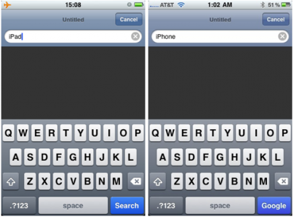 Firmware 4: Apple rimuove il tasto Google da Safari Mobile [AGGIORNATO]