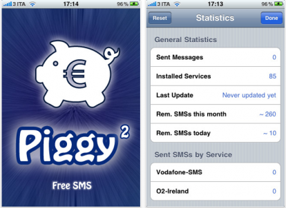 PiggyFreeSMS: i maggiori servizi internet per l’invio di SMS gratuiti in un’unica applicazione!